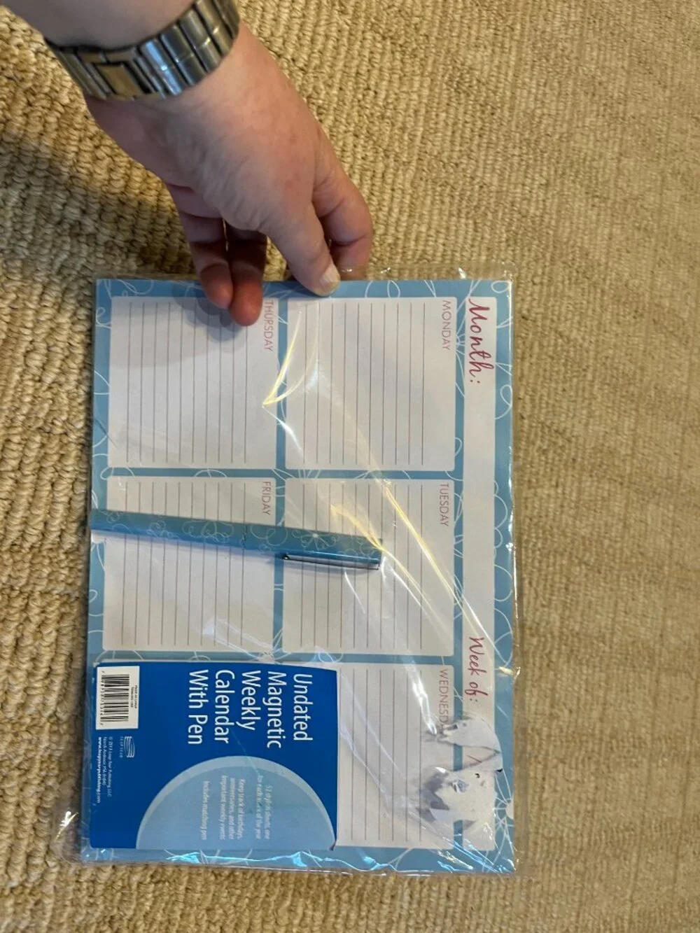 Weekly Magnetic Calendar Planner‎ 52 Sheets With Pen (new)